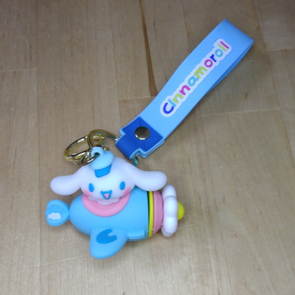 Cinnamoroll Flying Airplane 3D Keychain